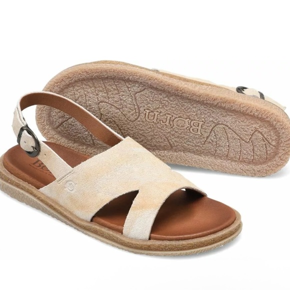 Born Women's Carah Sandal in Natural Clay Suede Size 9 40.5 - Picture 1 of 7